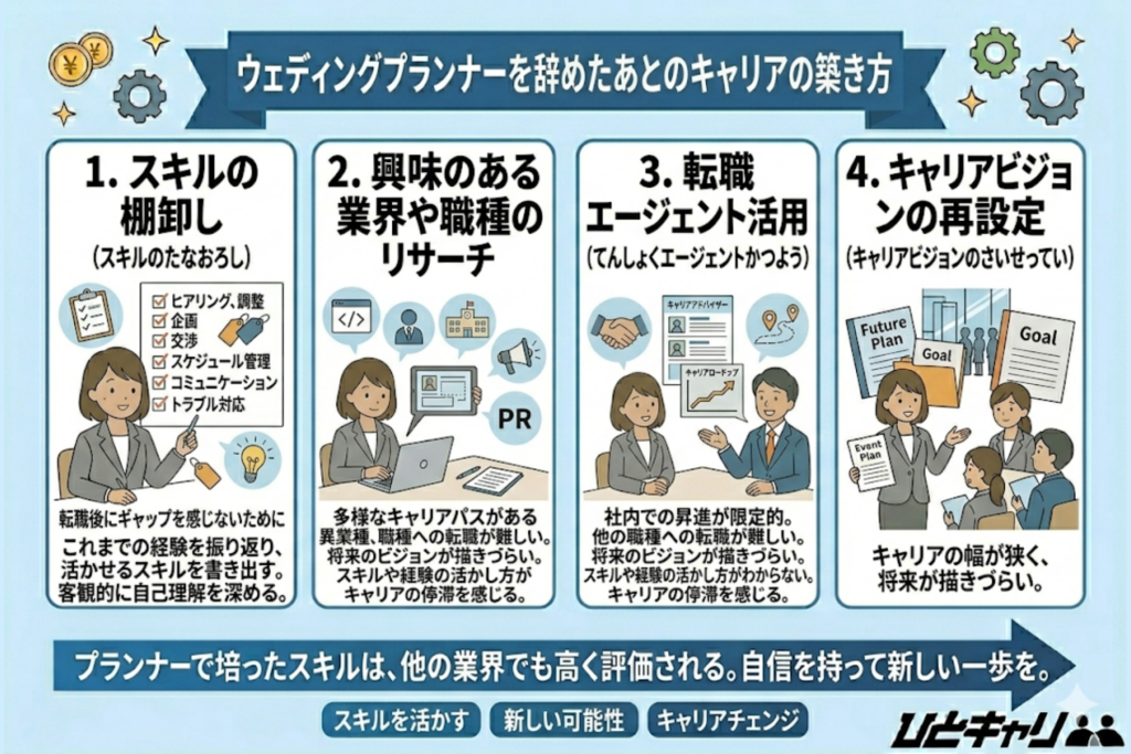 ウェディングプランナーを辞めたあとのキャリアの築き方