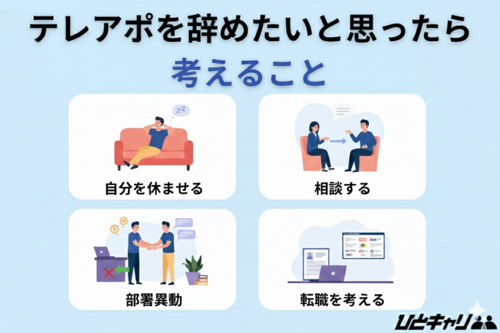 テレアポ辞めたいと思ったら考えるべきこと