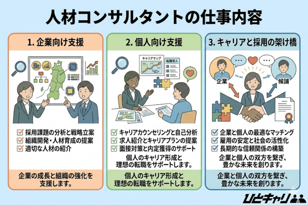 人材コンサルタントの仕事内容