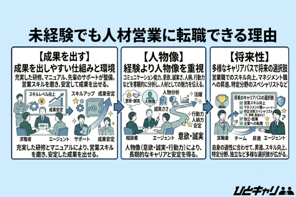 未経験でも人材営業に転職できる理由