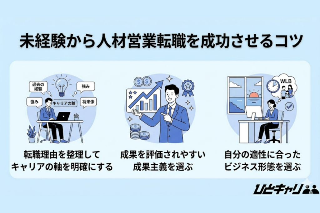 未経験から人材営業転職を成功させるコツ