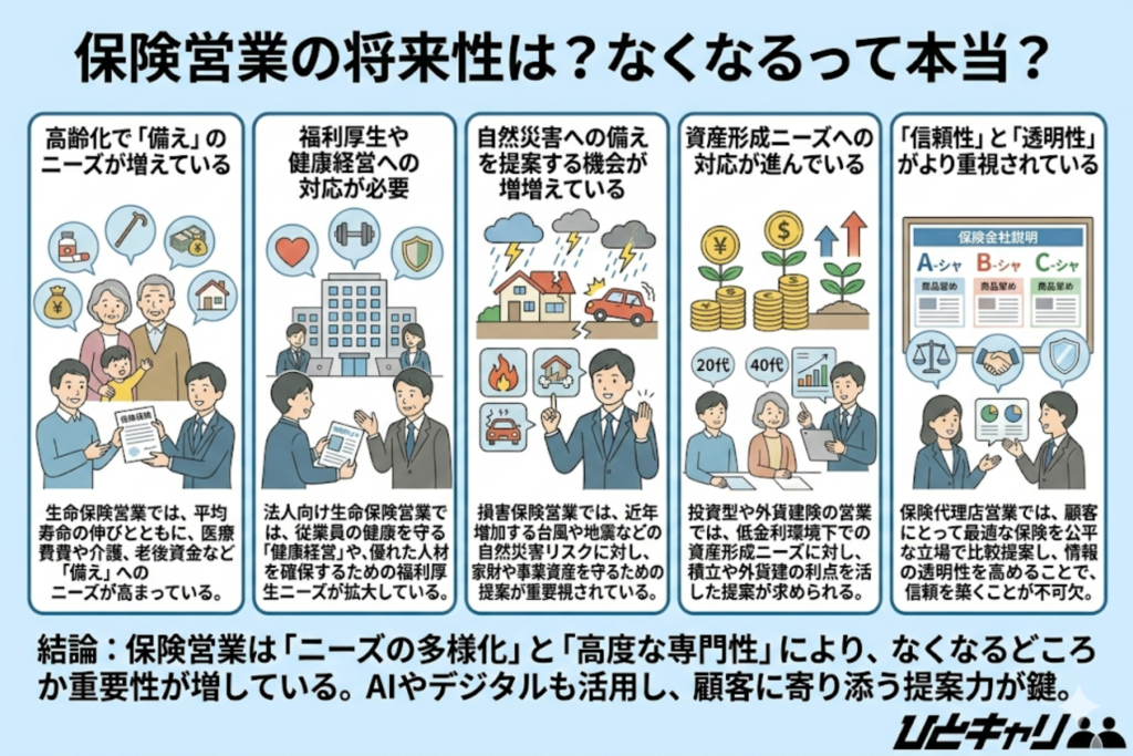 保険営業の将来性は？なくなるって本当？