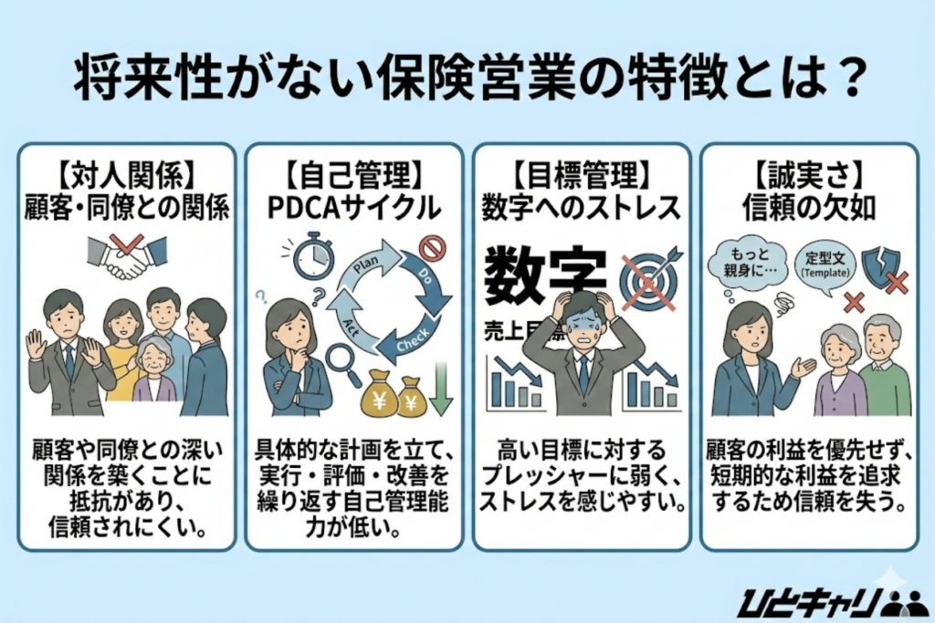 将来性がない保険営業の特徴とは？  