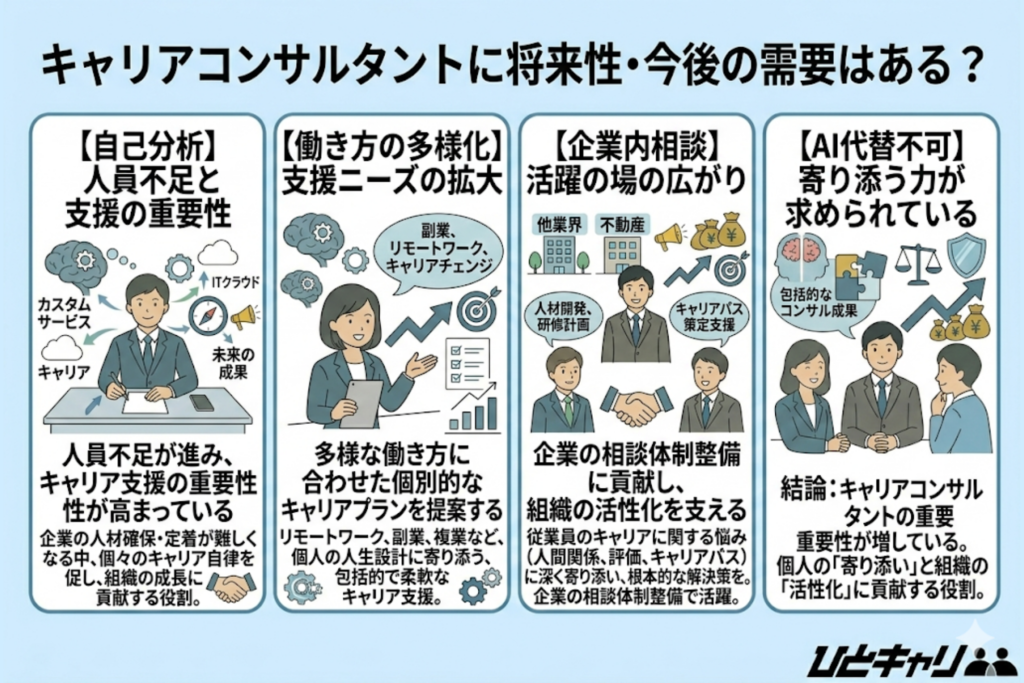 キャリアコンサルタントに将来性・今後の需要はある？