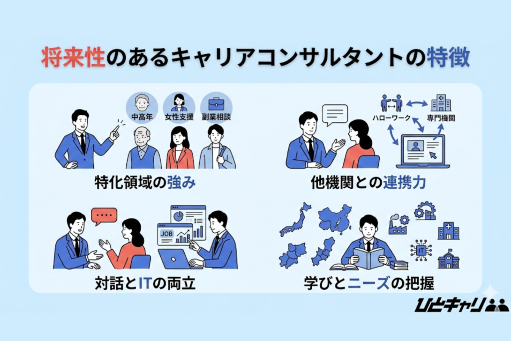 将来性のあるキャリアコンサルタントの特徴