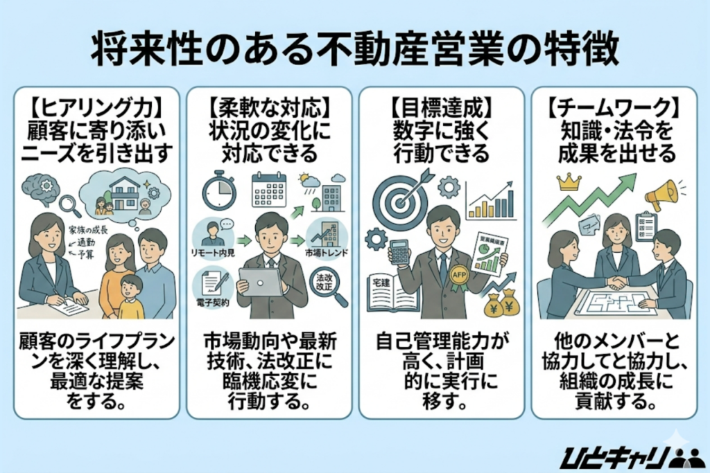 将来性のある不動産営業の特徴