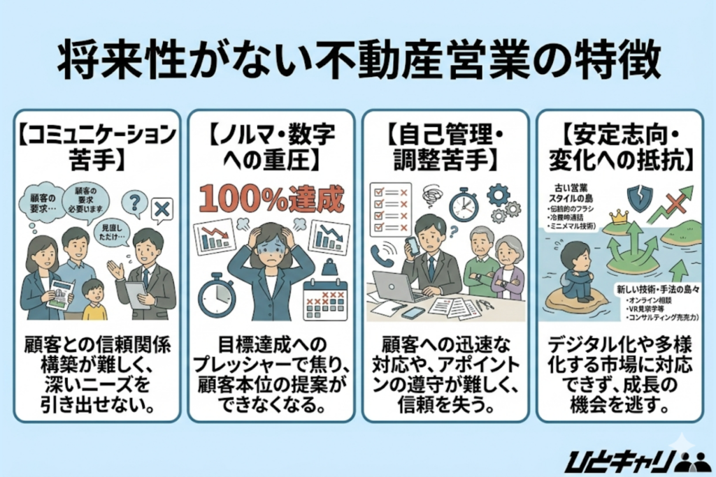 将来性がない不動産営業の特徴