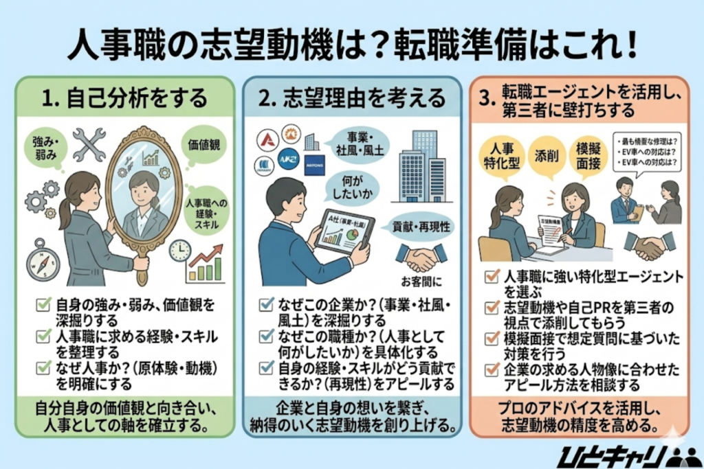 人事職の志望動機は？転職準備はこれ！