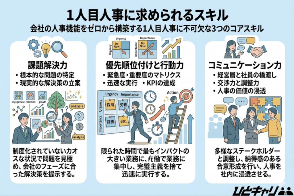 1人目人事に求められるスキル