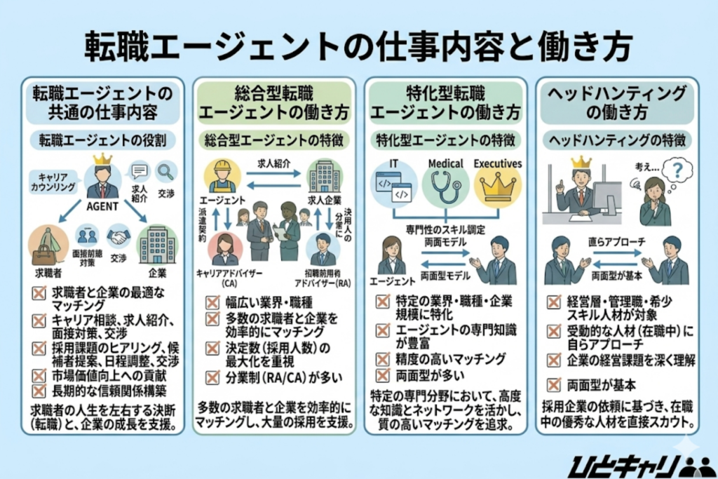 転職エージェントの仕事内容